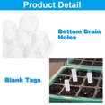 thumbnail image 4 of Unique Bargains Kit de Plateau de Semis 12 Cellules, avec Dômes d'Humidité Réglables et Base pour Plantation en Serre, Noir Lot de 10, 4 of 7