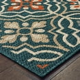 thumbnail image 2 of Oriental Weavers Latitude Area Rug 709B3 Outdoor Blue Curves Blocks, 2 of 3