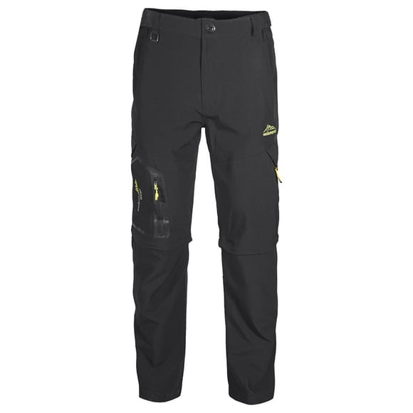 Mens Pants Adult Male Foam Star Mens Plus Size Mountaineering Pants Multi Pocket Detachable Disjointed Trousers Clothes(Black,M)