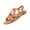 Brown, variant on Women Sandals Dressy Ankle Strap Sandal Open Toe Bridal Slides Flats Summer Cute Vacation Sandals Black 36