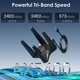 thumbnail image 2 of Adaptador USB WiFi 6E WAVLINK AX5400 tribanda con 4 antenas, 2 of 9