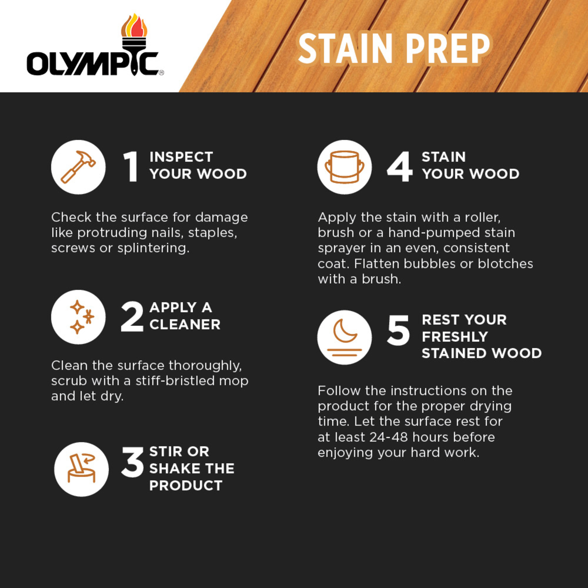 Olympic China Bristle Deck Brush Combo (2 & 3") photo 3
