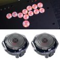 thumbnail image 1 of [Negro Transparente 23 8 Mm] Botón Hebilla Cristal Eje Cruzado Kaihua Ultradelgado Eje Rojo Botón Avanzado Joystick HITBOX Arcade, 1 of 9