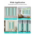 thumbnail image 6 of Window Privacy Film, Turquoise Ombre UV Sun Blocking Window Tint Film Heat Control One Way Blackout Window Film, Modern Abstract Gradient Color Art Non Adhesive Static Cling Sticker 17.7x39.3 In, 6 of 7