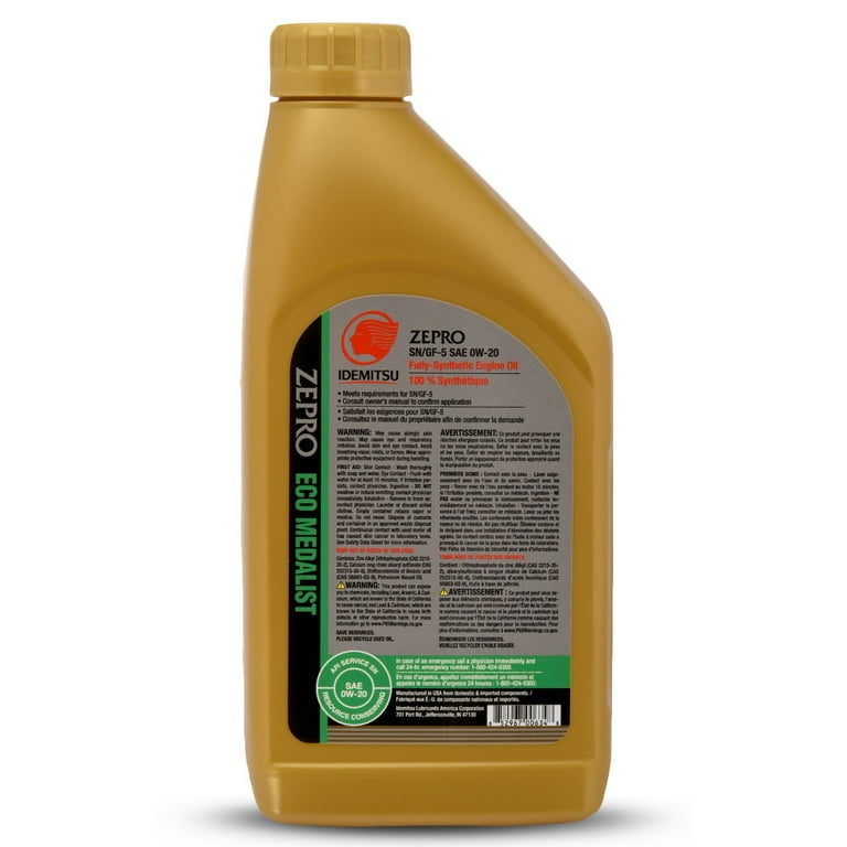 Idemitsu Innovation Lab: ZEPRO Eco Medalist Oils For, 58% OFF