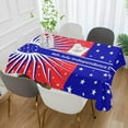 thumbnail image 5 of Coolnut Independence Day Rectangle Tablecloth Spill-Proof Polyester Table Cloth Table Cover for Kitchen Dining Picnic Holiday Party Decoration,54"x54", 5 of 7