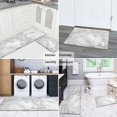 thumbnail image 6 of Kitchen Rugs and Mats Non Skid Washable White and Gray Marble Kitchen Mat and Rug Set,Floor Cushion Waterproof Rug,Rubber Backed Area Rugs for Kitchen Laundry, 6 of 7