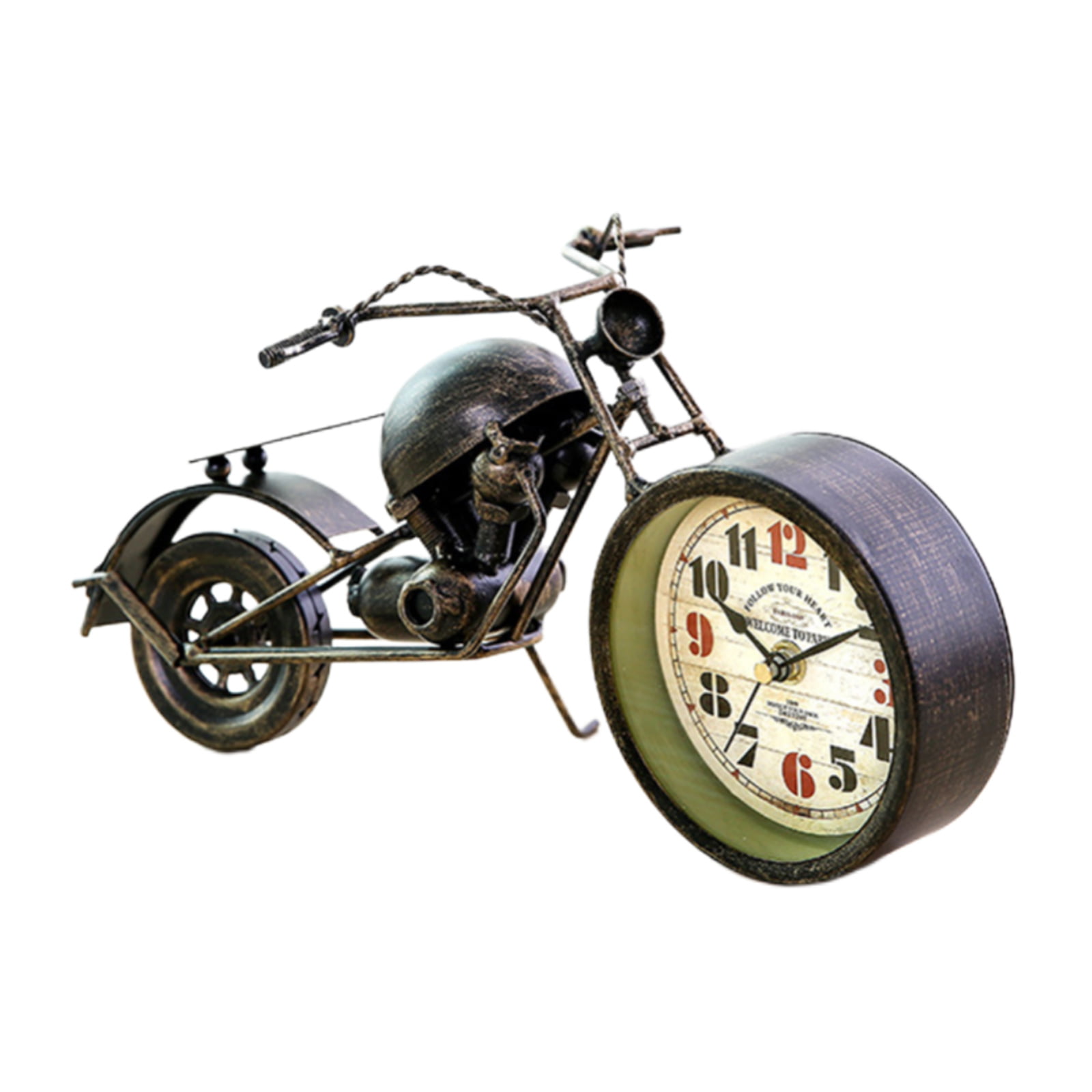 Motorcycle Motorbike Alarm Clock Creative Home Birthday Gift Cool Clock Table x1 