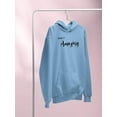 thumbnail image 3 of Make It Amazing Crystals Hoodie Women -Image by Shutterstock, Female 3X-Large, 3 of 4