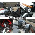 thumbnail image 3 of U7 Mini Fog Light Single PCS Red Ring U7 Motorcycle Driving Lights with High Low Strobe Beam Halo Rings Clamps Waterproof LED 20W Fog Lights for ATV U, 3 of 5