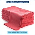 thumbnail image 4 of Simpli-Magic 79101 Shop Towels, 14"x12", 50 Pack, Cotton, Red, 4 of 8
