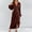 Brown#01, variant on Women's Wrap V Neck Satin Dress Oversized Split Hem Ruched Pleated Evening Party Dresses Womens Casual Solid Elegant Long Sleeve Elastic Waist Dress Formal Wedding Cocktail Party Maxi Dresses