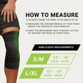 thumbnail image 2 of Green Drop Knee Compression Sleeve - Natural Pain Relief, HSA/FSA approved, S/M, 1 Ct, 2 of 8