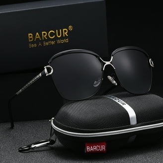 BARCUR Round Sunglasses for Men Polarized Retro Steampunk Sun