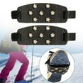 thumbnail image 1 of Crampones de calzado crampones de senderismo de nieve de hielo empuñaduras múltiples anti -skid tacos de hielo pisos para pescar en hielo, 1 of 8