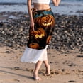 thumbnail image 6 of Pumpkin Light and Airy Chiffon Women's Beach Dress - Summer Attire, 6 of 6