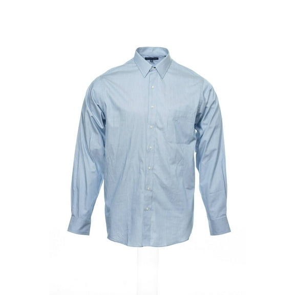 Tommy Hilfiger Blue Pinstripe Button Down Shirt Sport , Size 17-37_38 Tall