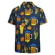 thumbnail image 2 of Camisa clásica de manga corta para hombre con estampado 3D y divertidos patrones retro, blusa informal de fiesta con botones de solapa estilo hawaiano callejero, 2 of 4