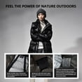 thumbnail image 7 of Women's Waisted Mid-Length Siberian Goose Down Jacket With Back Heating, 7 of 7