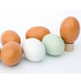 thumbnail image 4 of LLQkigsxse Squelette 7 Pcs Oeufs de Pâques Oeufs en Bois 2,3 Pouces Oeufs Pleins, 4 of 7