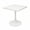 White, variant on Square Dining Table, 23.6" Tulip Pedestal Table, Mid Century Modern Kitchen Table for 2, Small Space Bistro Dining Table for Apartment Living Room Cafe, Black
