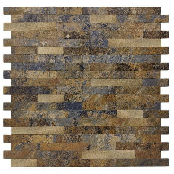 Patina Stone Stack Peel and Stick Tile