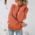 thumbnail image 4 of Suéter de otoño e invierno, suéter de cuello alto de línea gruesa para mujer europea y americana, 4 of 6