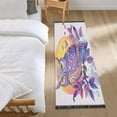 thumbnail image 2 of WOBOGO Vivid Purple Owl Bedside Long Rug Delicate and Soft Modern Indoor Area Decor Non Slip Carpet for Bed Room Corridor Entrance Balcony, 2 of 8