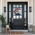 thumbnail image 6 of American Eagle Wreath, Americana Patriotic Wreath USA July 4th Wreath, Glory Patriotic American Flag Wreath for Front Door Window Wall Decoration (15" ), 6 of 7
