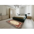 thumbnail image 4 of Ahgly Company Indoor Square Traditional Brown Persian Area Rugs, 7' Square, 4 of 6