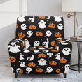 thumbnail image 2 of Renewold Cute Ghost Pumpkin Cover for Recliner Chair Non-Slip Dog Chair Cover 4 Pieces Couch Slipcover Recliner with Elastic Bottom and Side Pocket Halloween Decor fot Kids, Pets, Dogs, 2 of 8