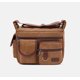 thumbnail image 3 of Bolso de mensajero de lona para hombres, resistente al agua, encerado, bandolera, maletín, bolso de hombro acolchado, bolso de mano, venta caliente, más nuevo, 3 of 5