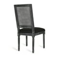 thumbnail image 5 of Noble House Beckstrom Wood & Fabric Dining Chair, Set of 6, Black, Gray, 5 of 11