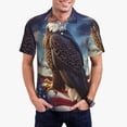 thumbnail image 1 of Balery Night Sky Bald Eagle Camisa Polo de Hombre con Estampado, de Manga Corta y Tejido Medio, Camisa Tipo Golf Polo-Large, 1 of 6