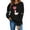 Black, variant on FAWUUDO Womens Valentines Day Sweatshirt Heart Print Crewneck Long Sleeve Pullover Casual Comfortable Romantic Gift for Her White XL