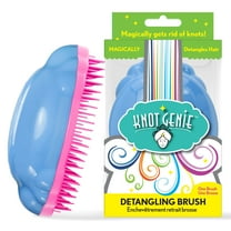 Knot Genie Detangling Hair Brush for Kids (Mystical Cloud) | Perfect Detangling Brush for Curly Hair, Gently Separate Tangles, Leaves Hair Smooth and Shiny | The Pain-Free Knot Detangler