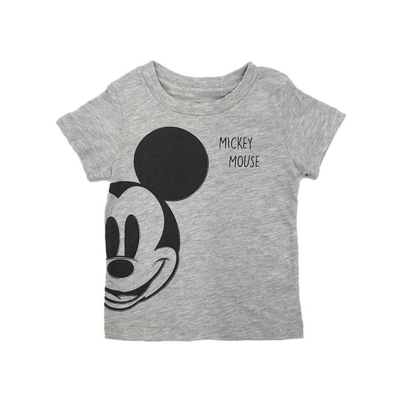 Disney Infant & Toddler Boys Gray Mickey Mouse Tee Shirt  T-Shirt 3T