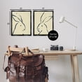 thumbnail image 4 of Stupell Industries Minimalist Rabbit Line Portrait Animals Drawing Black Floater Framed Canvas Art Print Wall Art, 17 x 21, Set of 2, 4 of 10