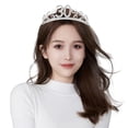 thumbnail image 3 of Shisuyan Birthday Tiara Alloy 1Pack 5.1X2.6in, 3 of 8