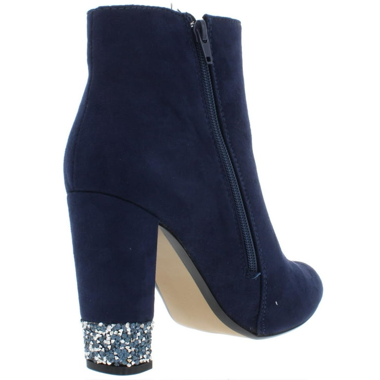 XOXO Womens Yardley Suede Embellished Ankle Boots Walmart