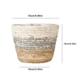 thumbnail image 2 of CreativeArrowy Woven Straw Storage Basket Flowerpot Plant Potted Planter Crafts Yard For Toys Laundry Baskets Wicker Rattan Seagrass, 2 of 12