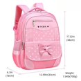 thumbnail image 4 of Girls Backpack Cute School Bag, Elementary Princess Bookbag Kids School Backpack for Teen Girls, Pink, 4 of 6