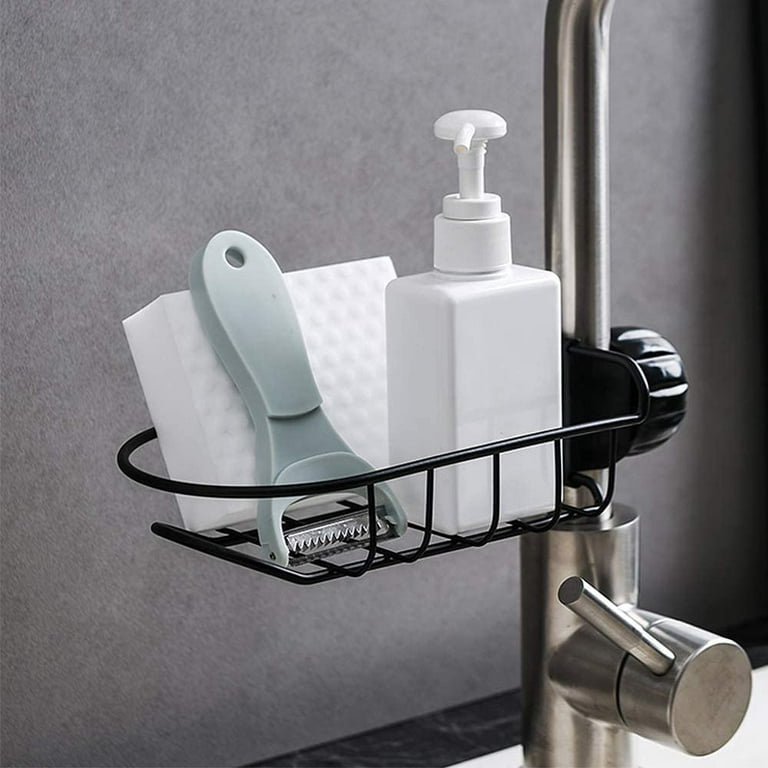 Oyourlife Double Layer Sink Sponge Holder Kitchen Faucet Sponge Soap  Sundries Hanging Drain Rack Sink Accessories Organizer - Storage Holders &  Racks - AliExpress