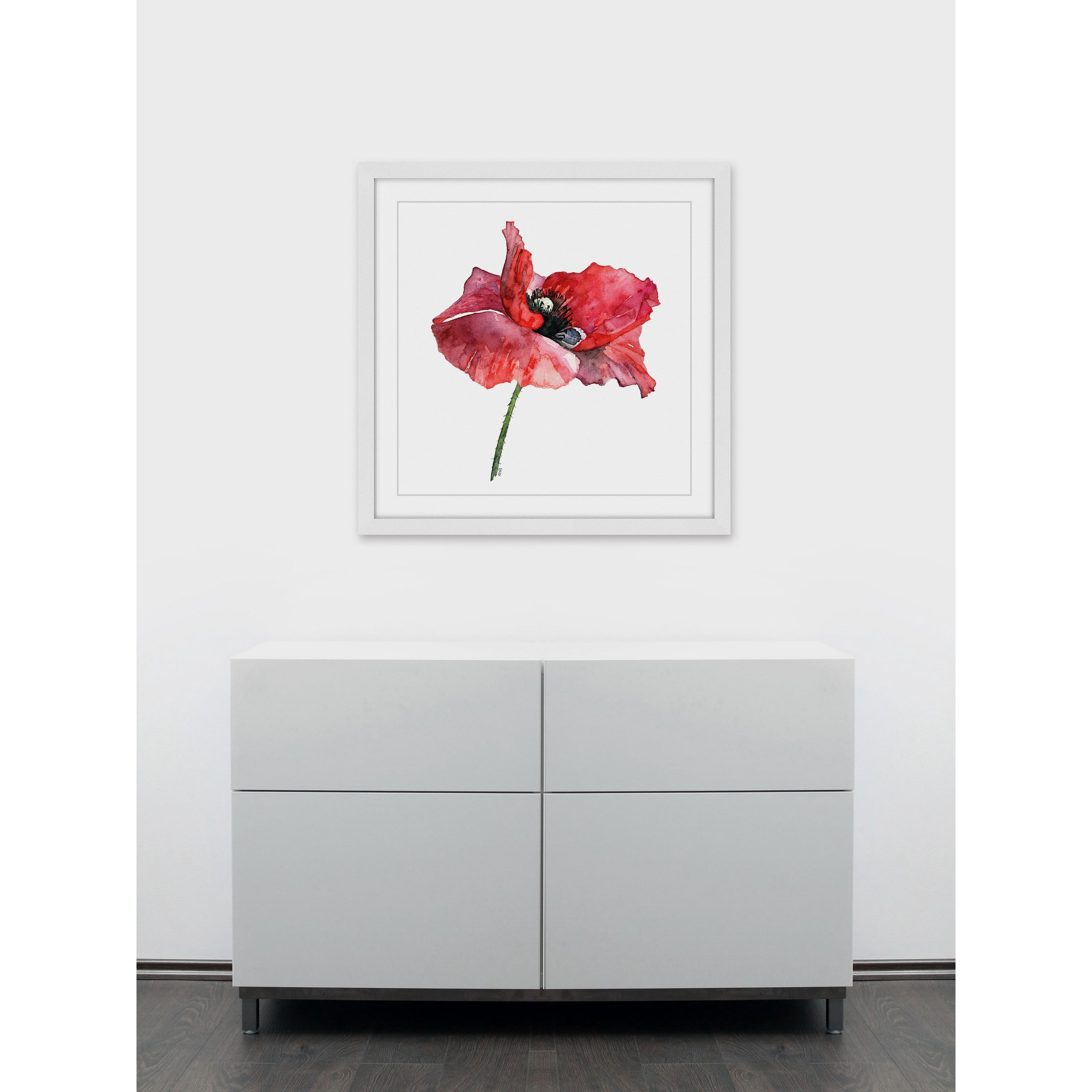 Marmont Hill "Dressed in Red" by Rachel Byler Framed Painting Print