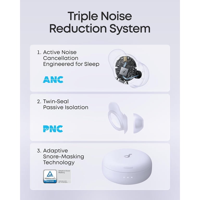Soundcore Sleep A30 Special by Anker, Sleep Earbuds, ANC, Passive