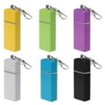 thumbnail image 3 of HeYii Portable Keychain Mini Pocket Metal Ashtray Outdoor Smoking Ash Holder Case Blue, 3 of 7