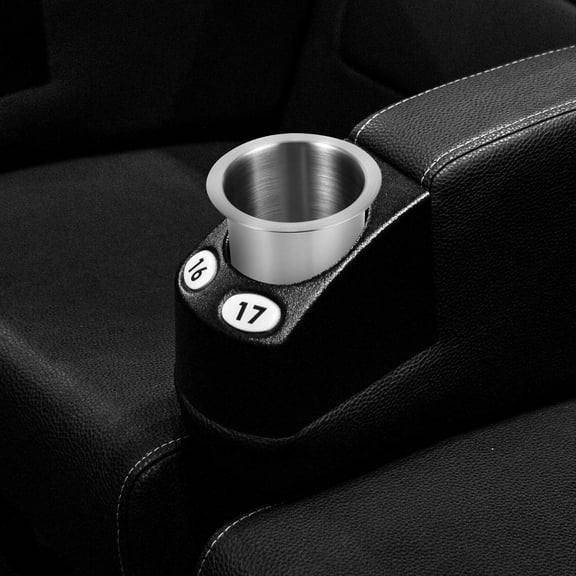 LEORX Single Cup Holder Replacement Stainless Steel Drop in Sofa and Boat Couch Cup Holder
