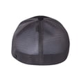 thumbnail image 3 of Richardson Unisex 172 Trucker Pulse Sportmesh R-Flex Baseball Cap, Split Black/Charcoal, Large/X-Large, 3 of 5