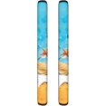 thumbnail image 2 of NETILGEN Refrigerator Door Handle Covers Set of 2, Beach Starfish Seashell Print Kitchen Appliance Non Slip Fridge Dishwashers Microwave Door Handle Protector Covers, 2 of 6