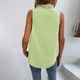 thumbnail image 5 of BVnarty V Neck Beach Vacation Casual Loose Fit Tuinic Sleeveless Fashion Ladies Hawaiian Tops Summer Shirts for Women Trendy Solid Color Plain Tank Tops Green L, 5 of 5